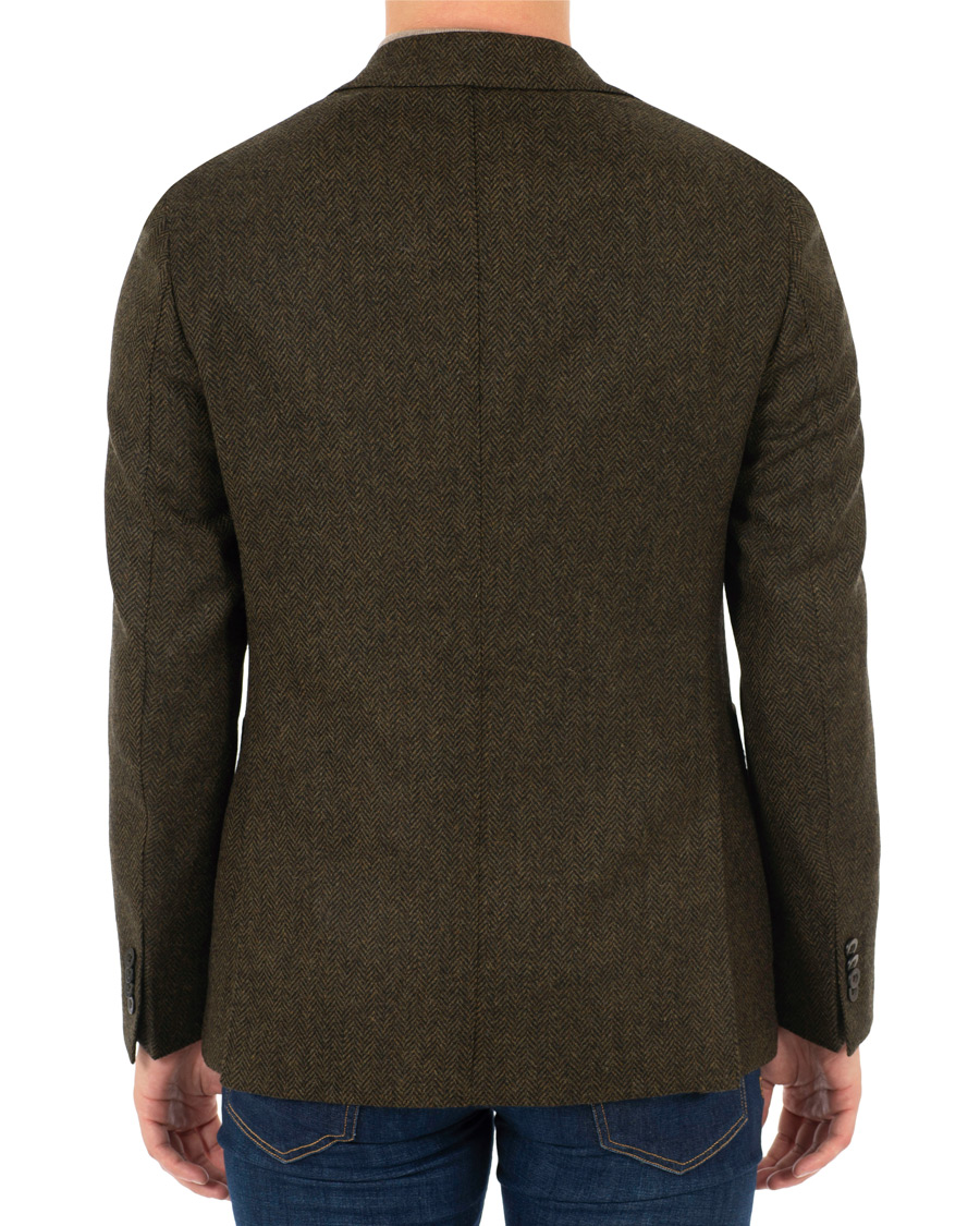 Homme | Blazers | The Gigi | Degas Single Breasted Herringbone Tweed Blazer Green