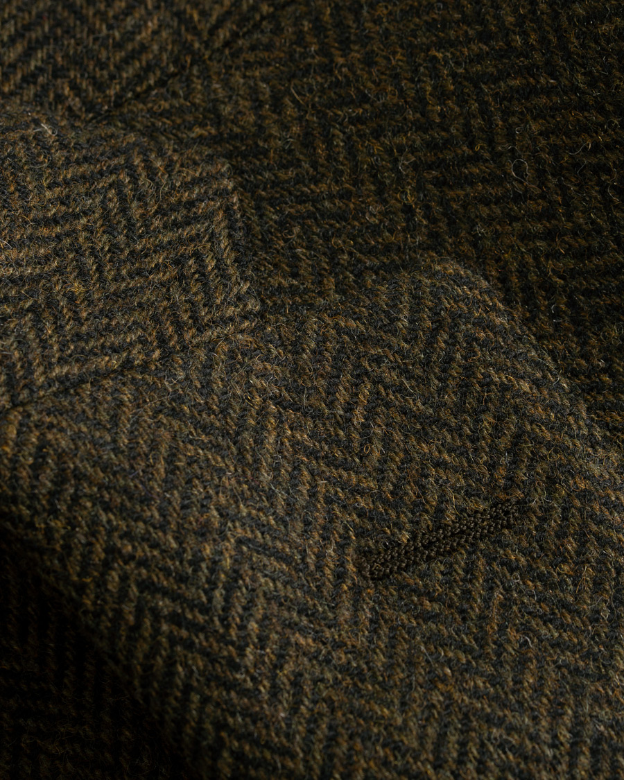 Homme | Blazers | The Gigi | Degas Single Breasted Herringbone Tweed Blazer Green