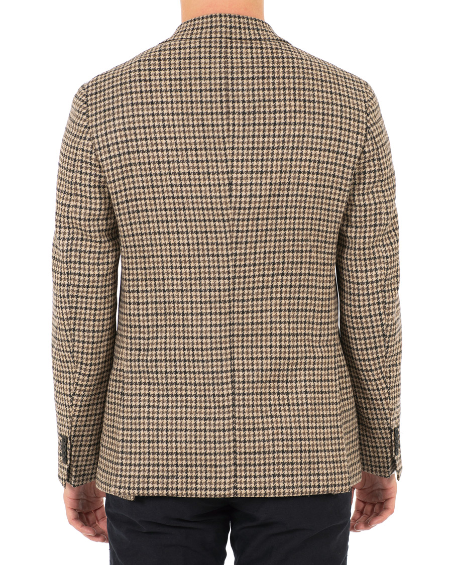 Homme | Blazers | The Gigi | Degas Single Breasted Houndstooth Tweed Blazer Brown