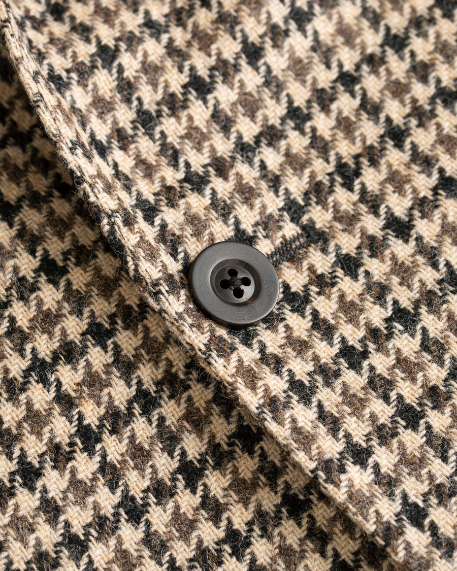 Homme | Blazers | The Gigi | Degas Single Breasted Houndstooth Tweed Blazer Brown