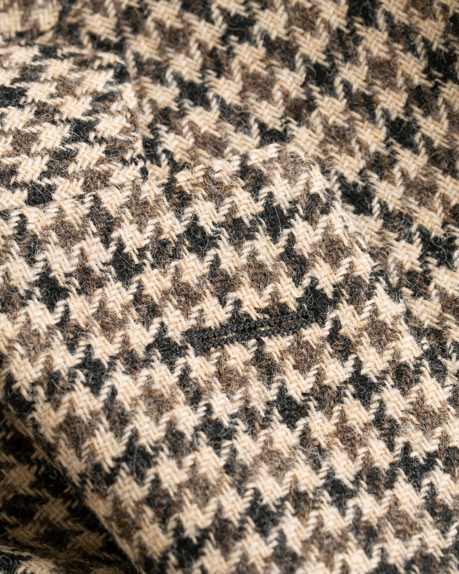 Homme | Blazers | The Gigi | Degas Single Breasted Houndstooth Tweed Blazer Brown