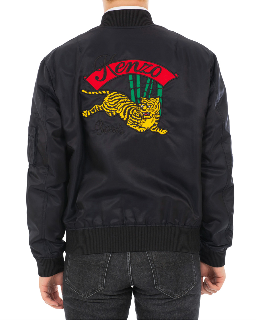 Heren | Jassen | KENZO | Nylon Jumping Tiger Bomber Nylon Blue