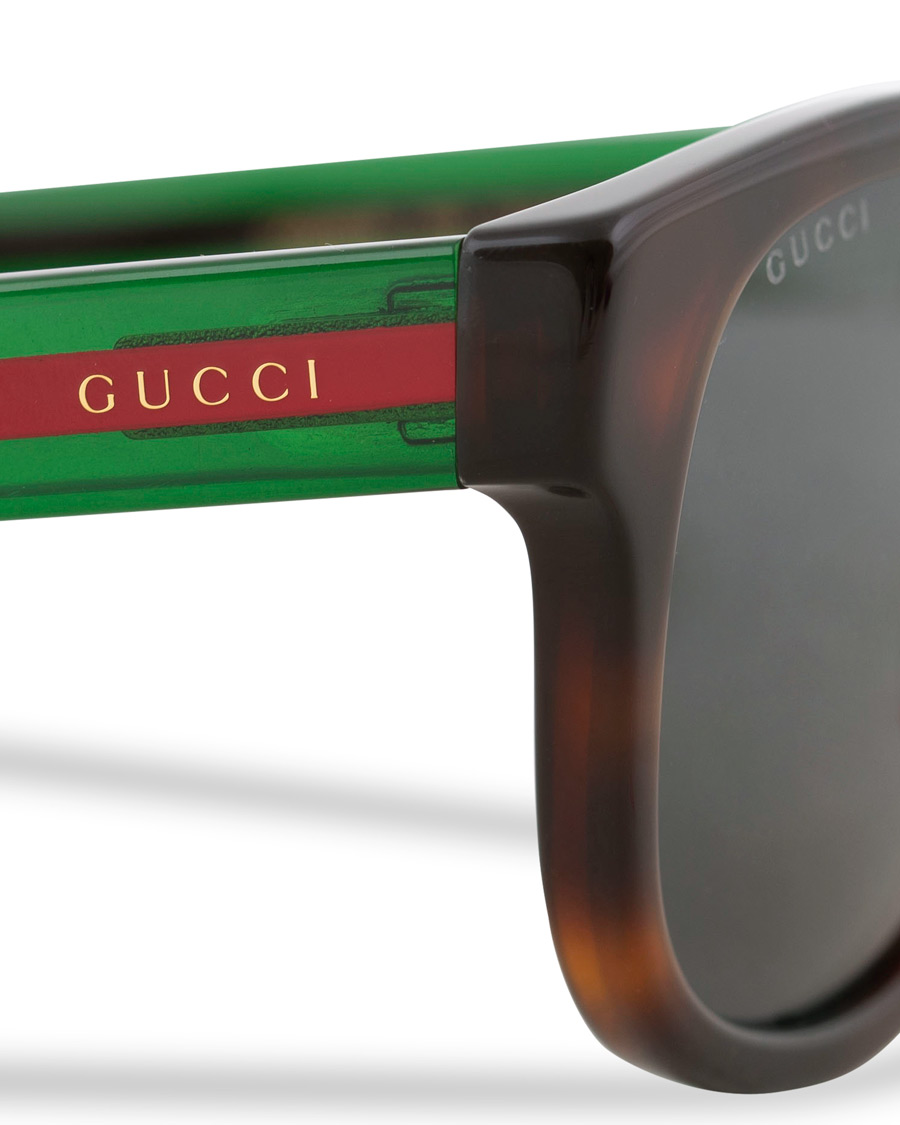 Homme | Gucci GG0003S Sunglasses Havana/Grey/Green | Gucci | GG0003S Sunglasses Havana/Grey/Green