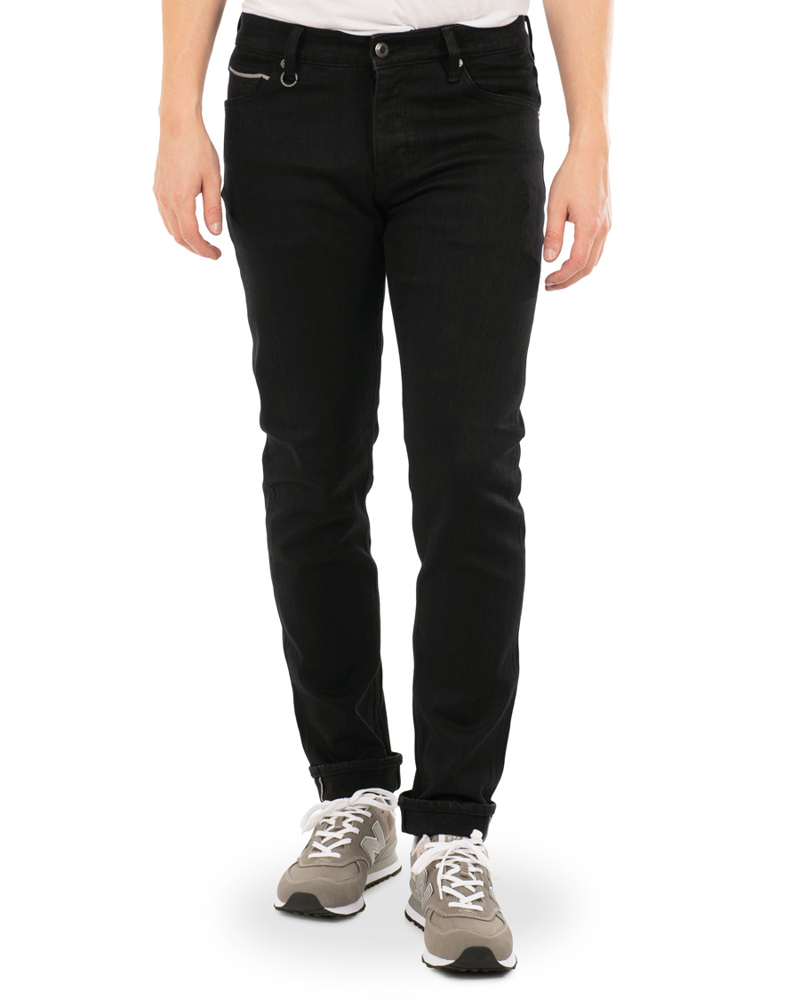Heren | Jeans | Neuw | Iggy Skinny Stretch Jeans Black Selvedge