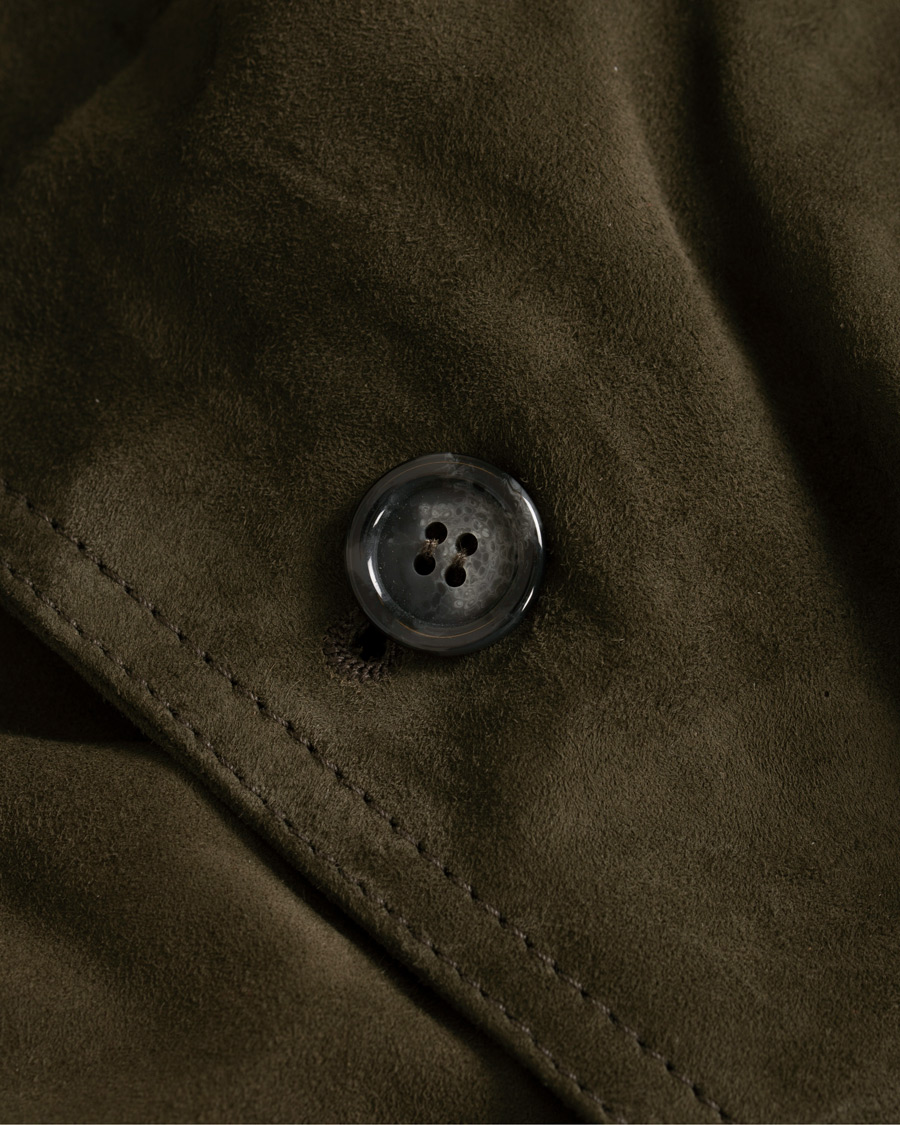 Homme | Manteaux Et Vestes | Valstar | Valstarino Suede Jacket Dark Green