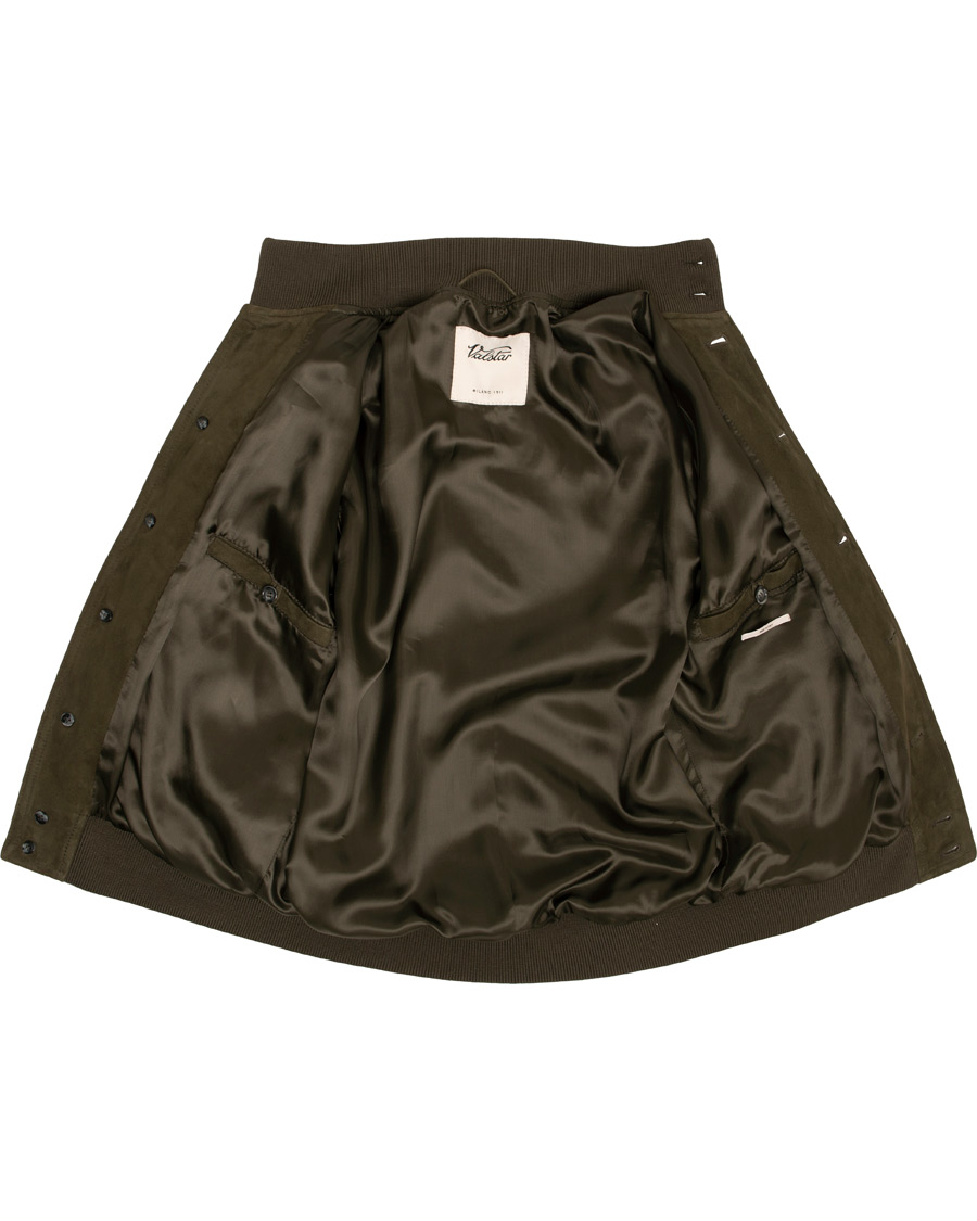 Homme | Manteaux Et Vestes | Valstar | Valstarino Suede Jacket Dark Green