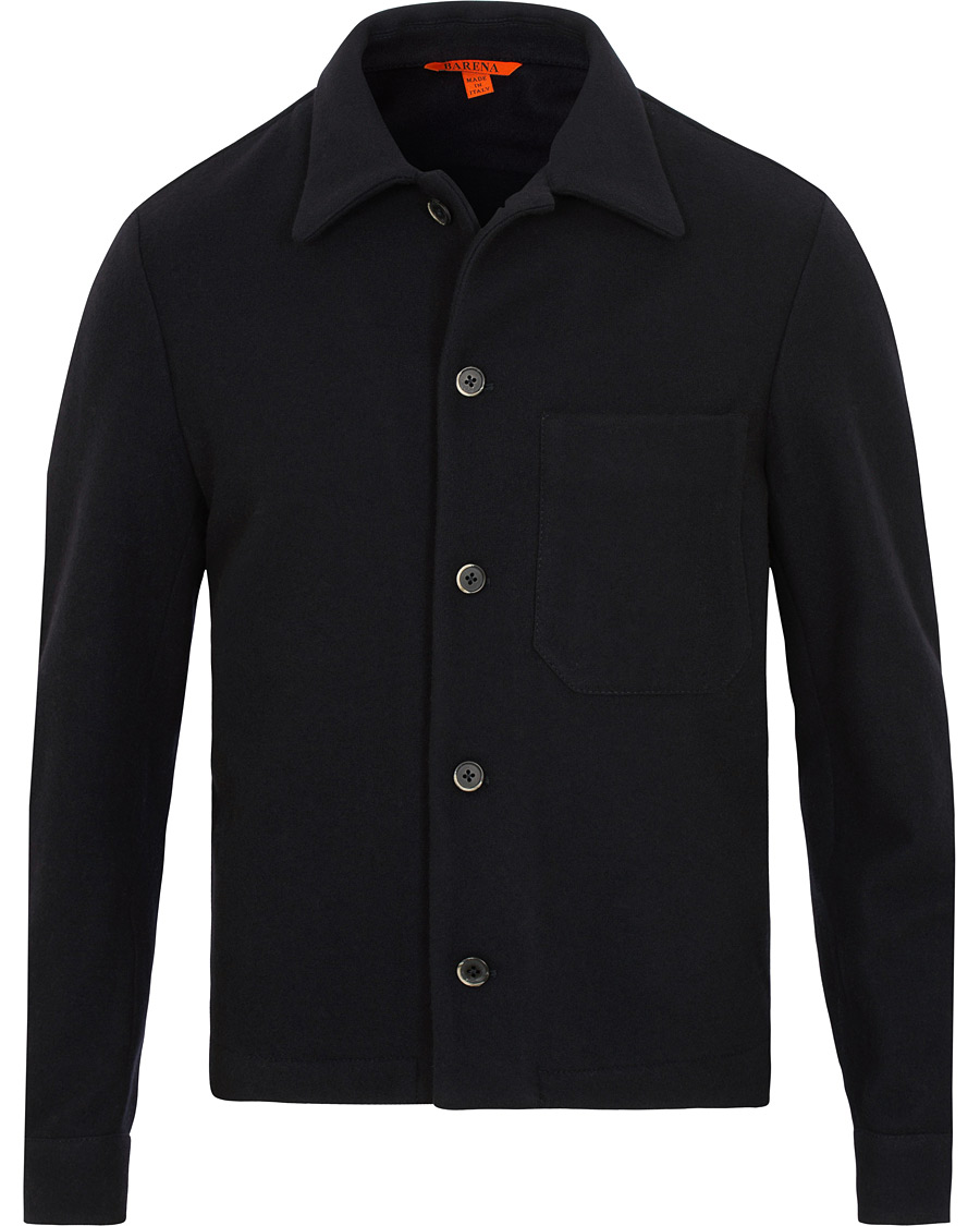 Homme | Manteaux Et Vestes | Barena | Cedro Wool Shirt Jacket Navy