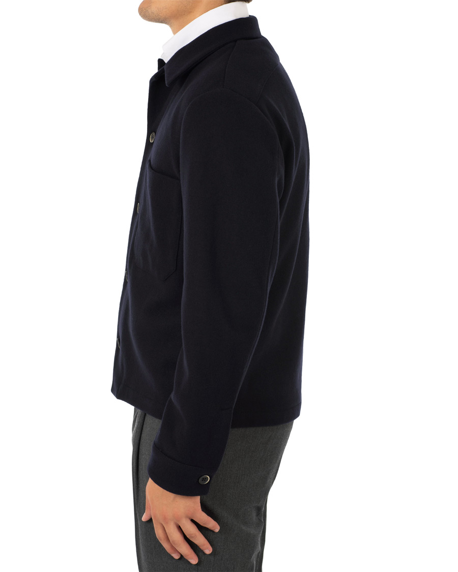 Homme | Manteaux Et Vestes | Barena | Cedro Wool Shirt Jacket Navy