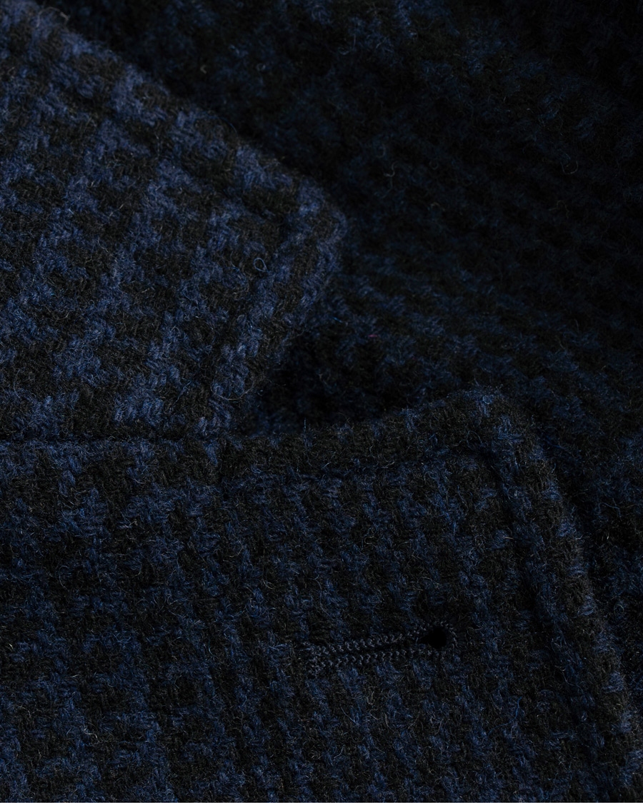 Homme | Manteaux Et Vestes | Barena | Borella Single Breasted Prince Of Wales Coat Navy