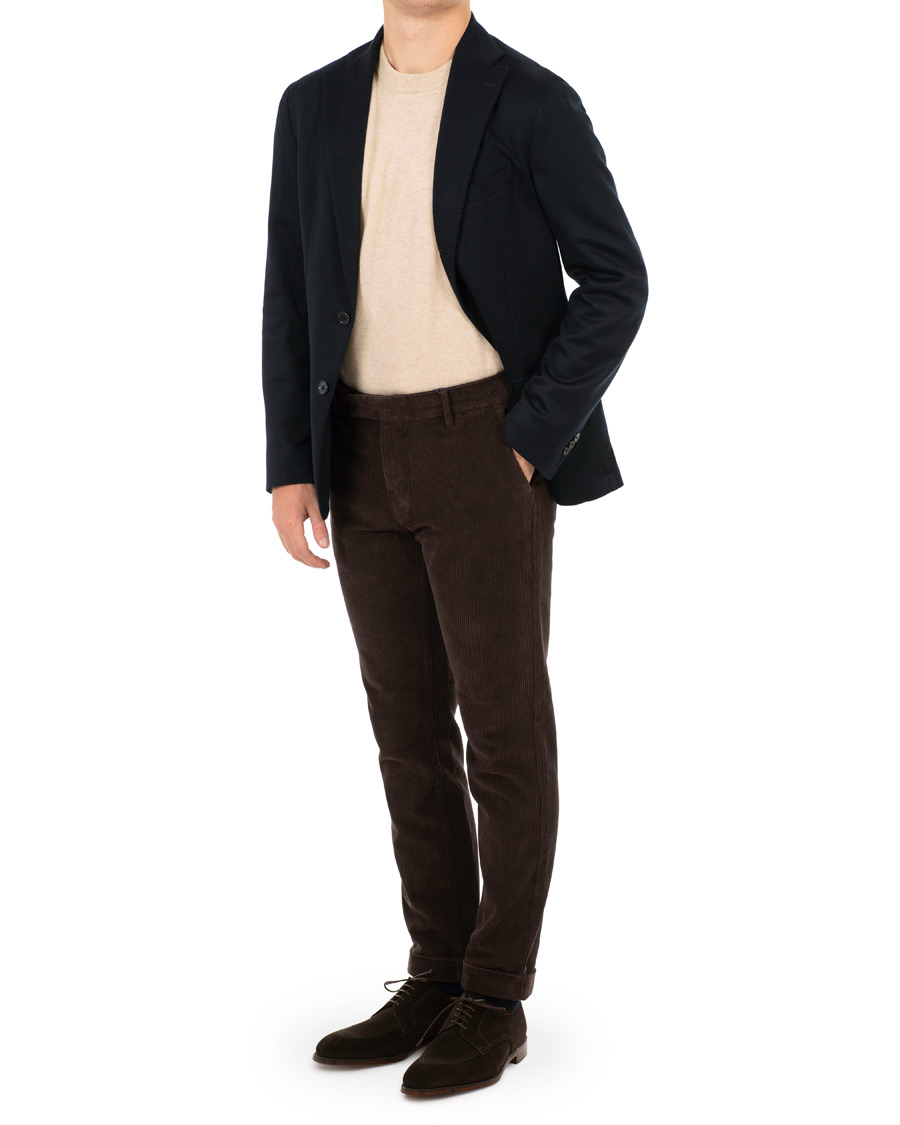 Homme | Blazers | Stenströms | Jersey Patch Pocket Blazer Navy