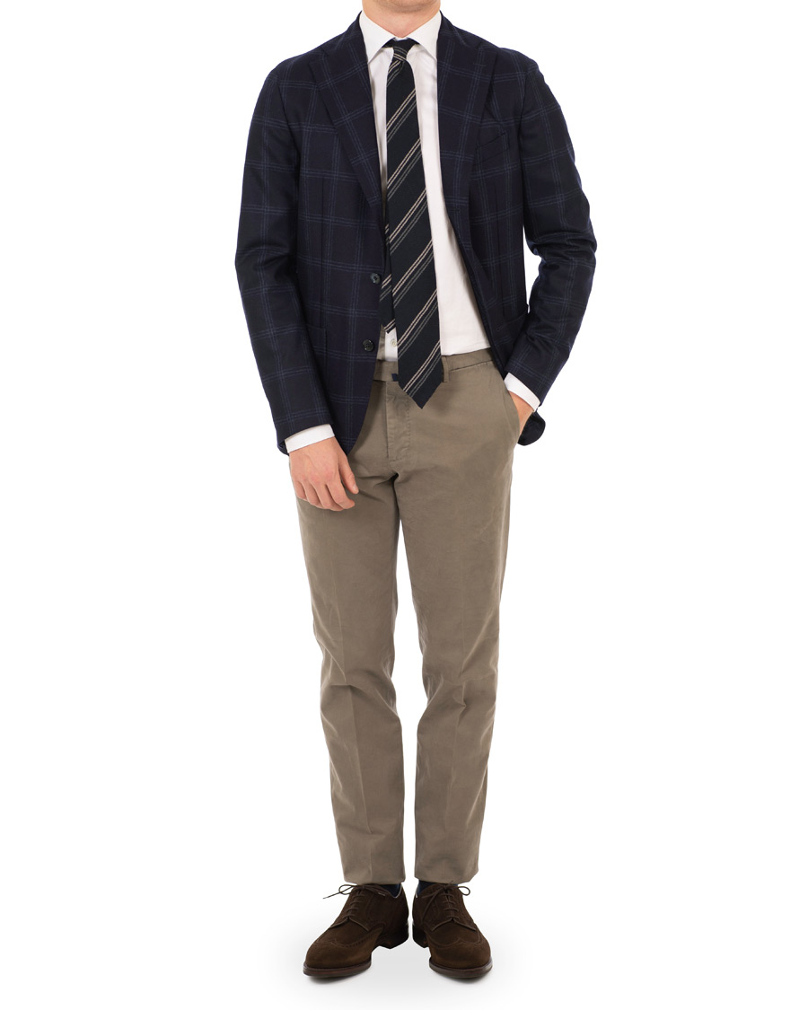 Homme | Blazers | Stenströms | Wool Glencheck Blazer Navy