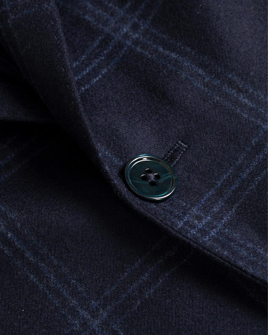 Homme | Blazers | Stenströms | Wool Glencheck Blazer Navy