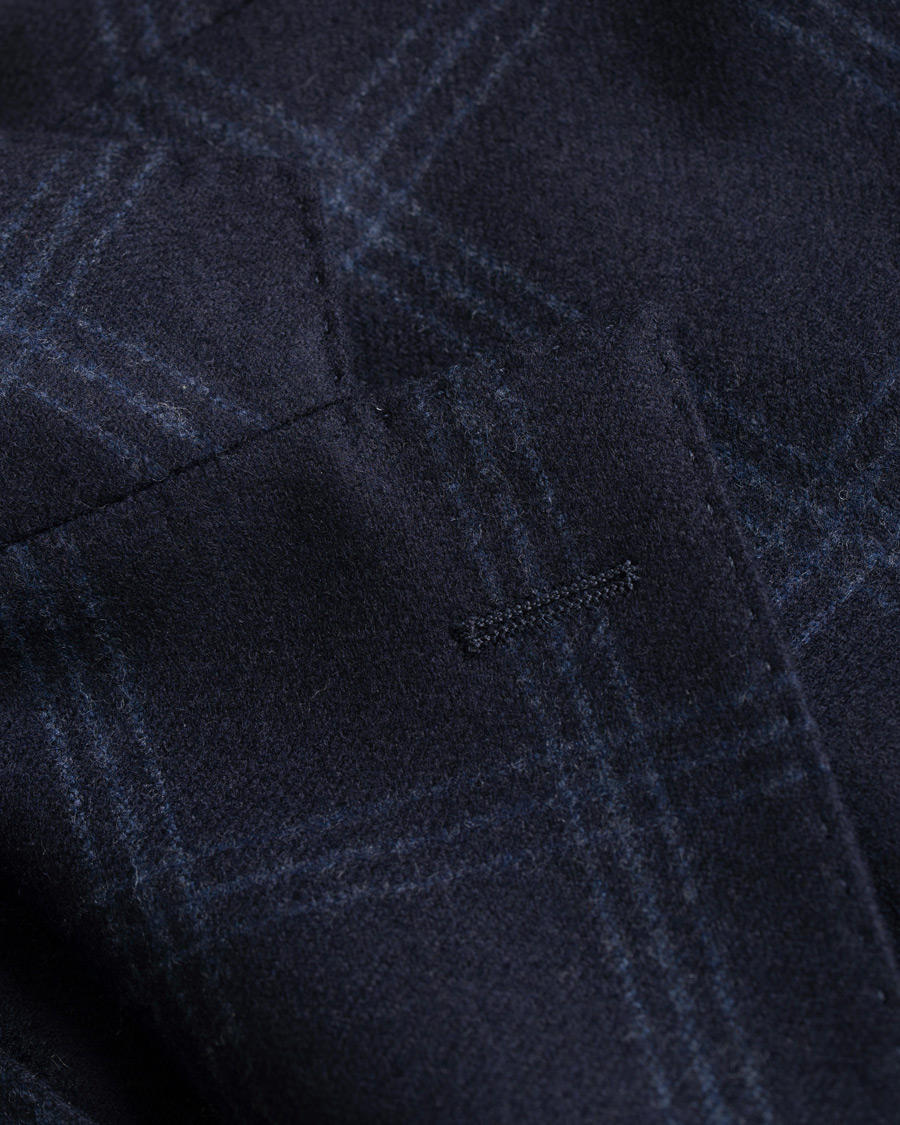 Homme | Blazers | Stenströms | Wool Glencheck Blazer Navy