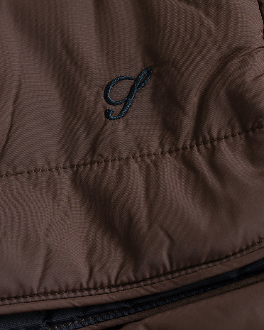 Heren | Jassen | Stenströms | Quilted Nylon Vest Brown