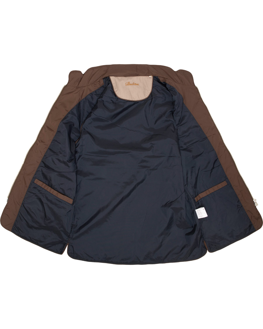 Heren | Jassen | Stenströms | Quilted Nylon Vest Brown