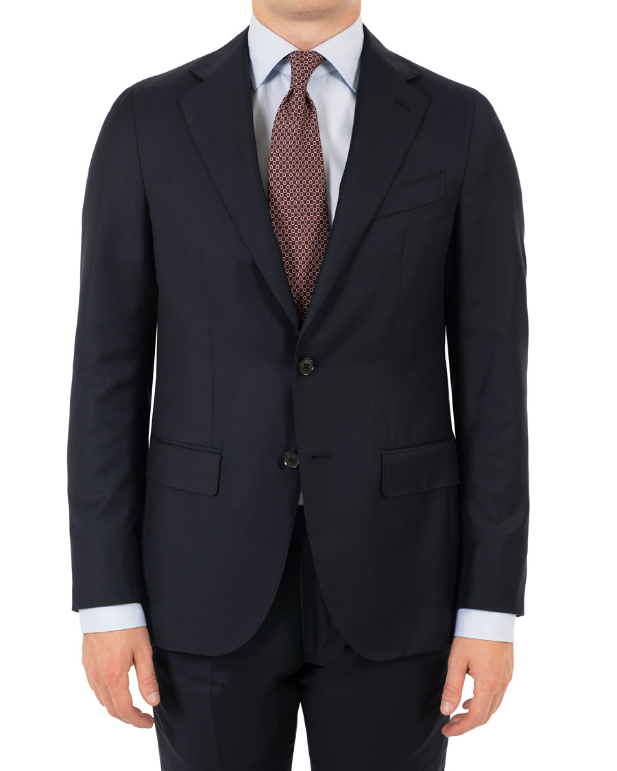 Homme | Costumes | Caruso | Aida Classic Super 130's Wool Suit Navy