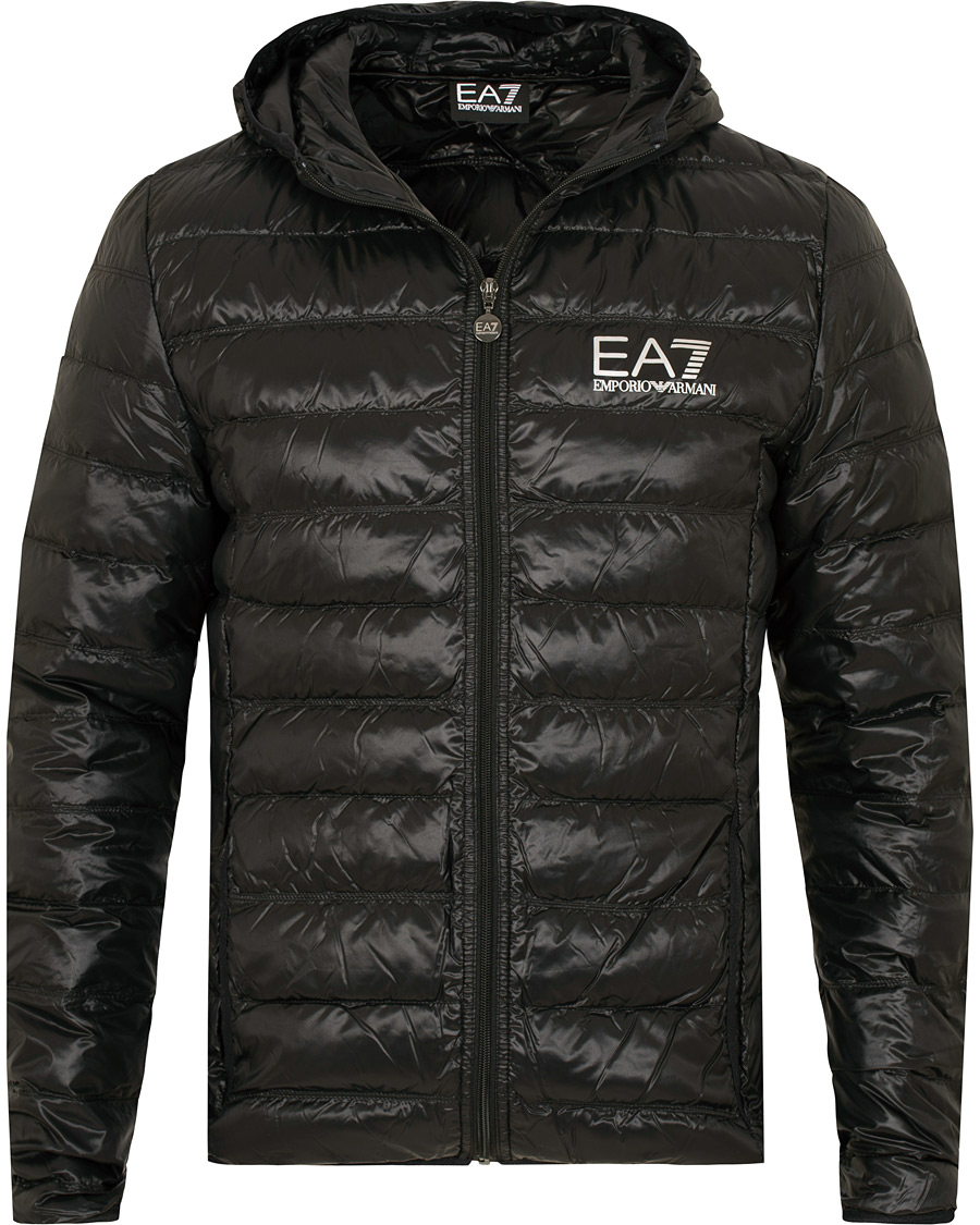 Homme | Manteaux Et Vestes | EA7 | Train Core Light Down Hoodie Jacket Black
