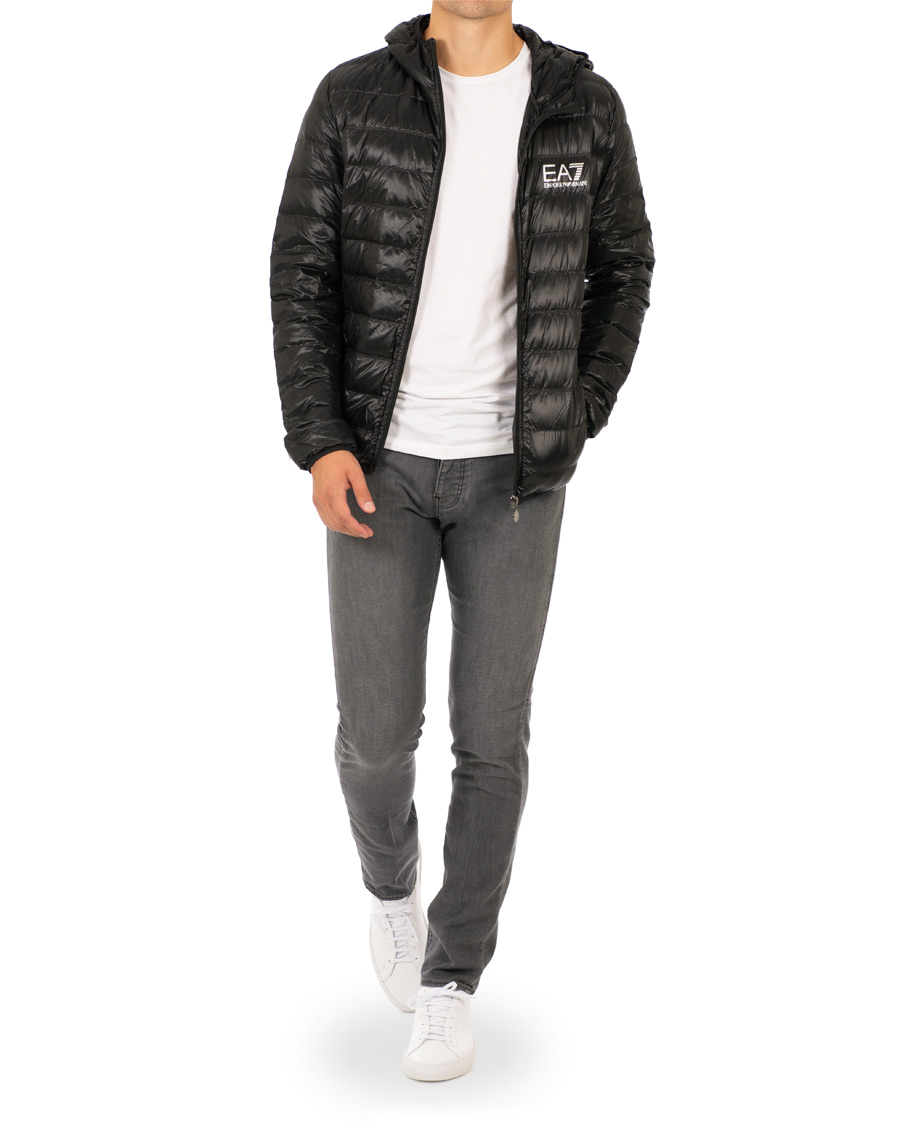 Homme | Manteaux Et Vestes | EA7 | Train Core Light Down Hoodie Jacket Black