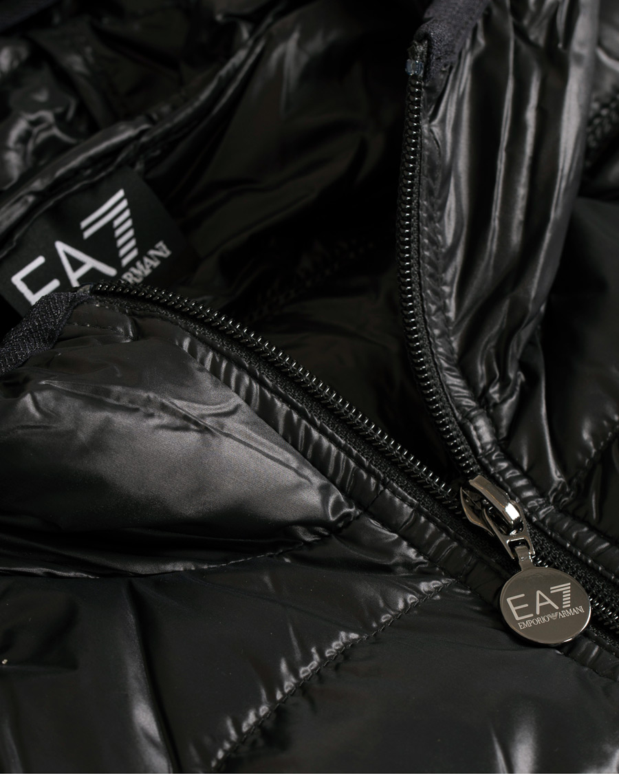 Homme | Manteaux Et Vestes | EA7 | Train Core Light Down Hoodie Jacket Black