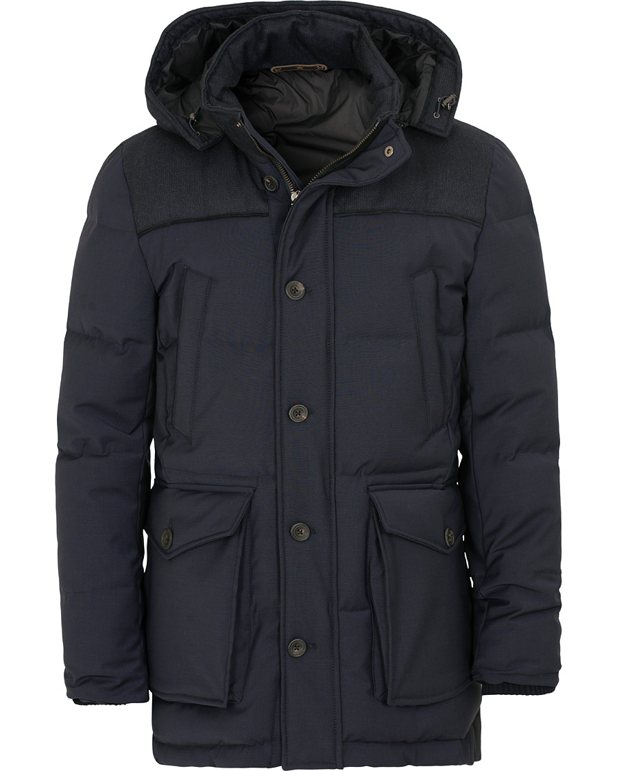 Heren | Jassen | Hackett | Mayfair Down Parka Navy
