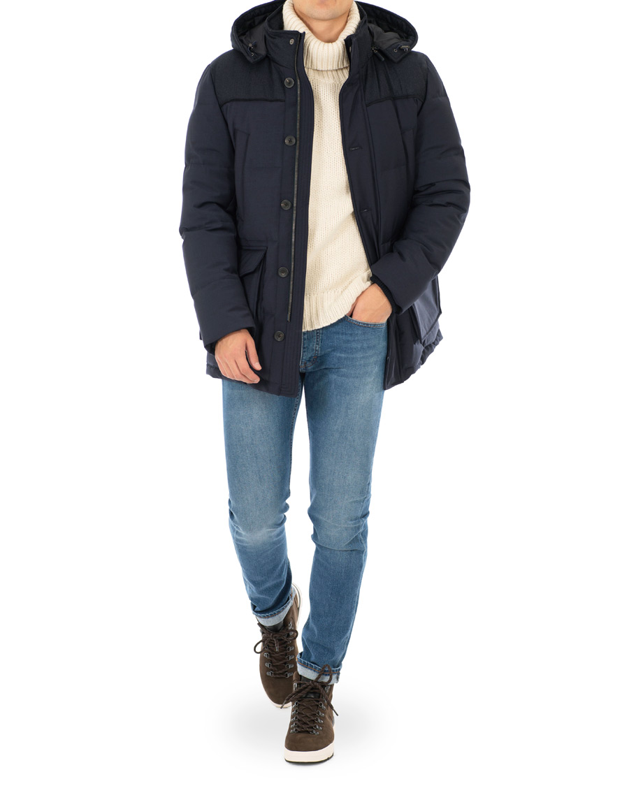 Heren | Jassen | Hackett | Mayfair Down Parka Navy