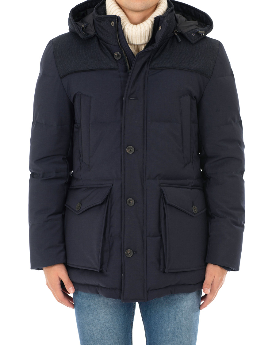 Heren | Jassen | Hackett | Mayfair Down Parka Navy