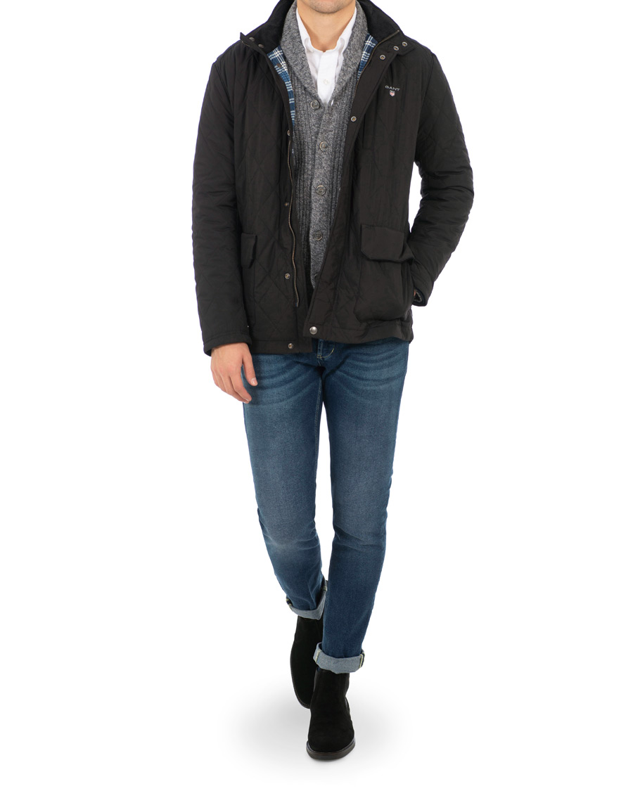 Heren | Jassen | GANT | The Quilted City Jacket Black