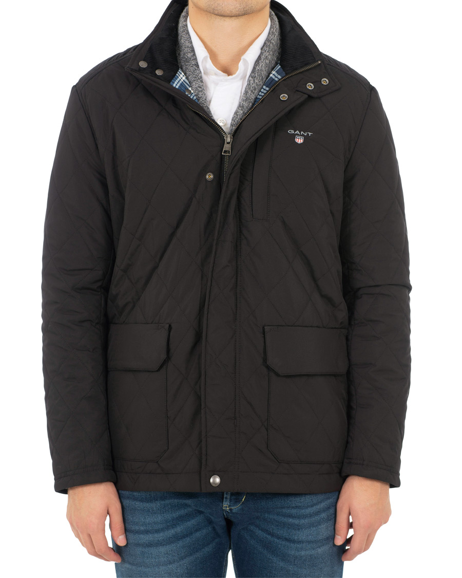 Heren | Jassen | GANT | The Quilted City Jacket Black