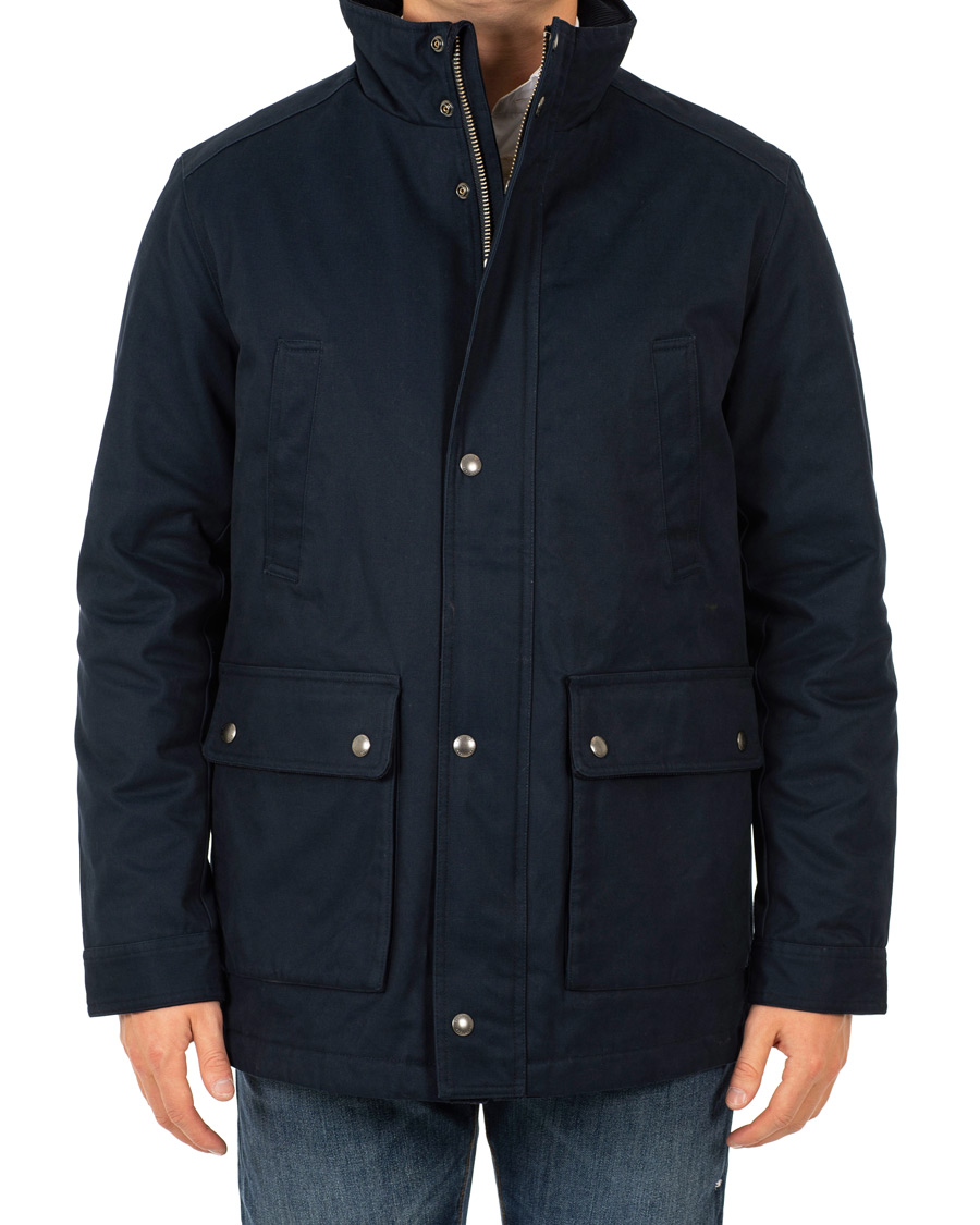 Homme | Manteaux Et Vestes | GANT | The Waxy Double Decker Jacket Marine
