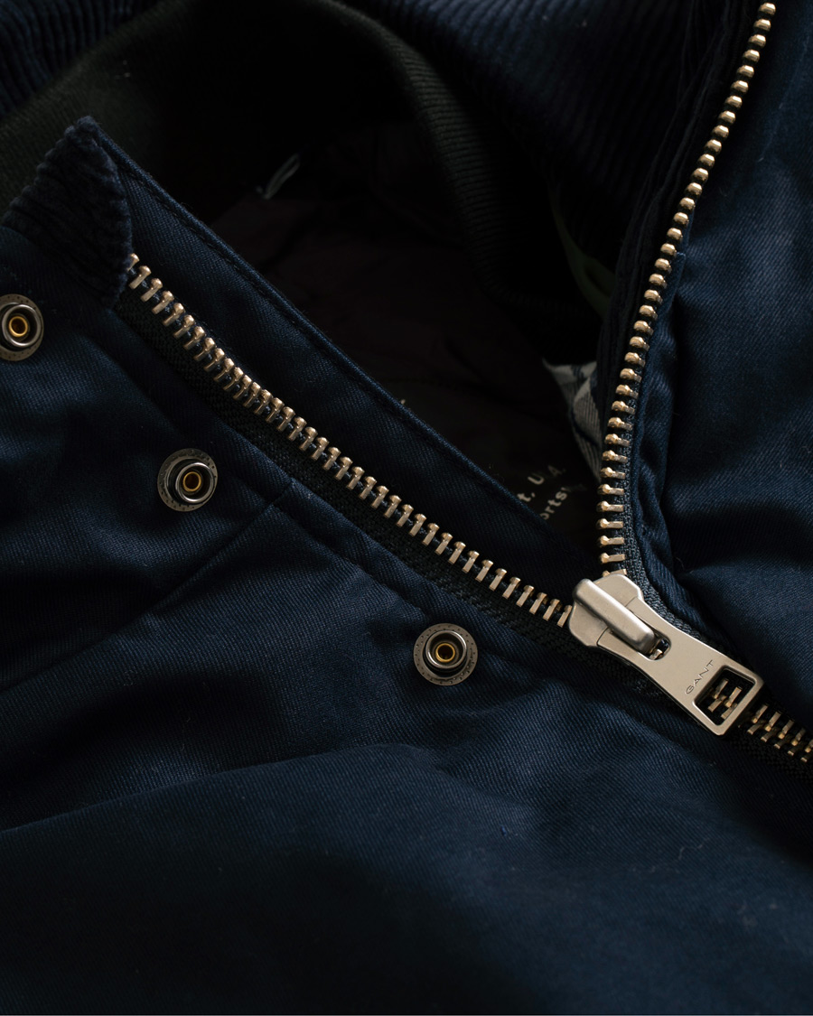 Homme | Manteaux Et Vestes | GANT | The Waxy Double Decker Jacket Marine