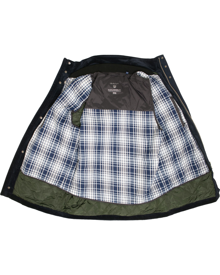 Homme | Manteaux Et Vestes | GANT | The Waxy Double Decker Jacket Marine