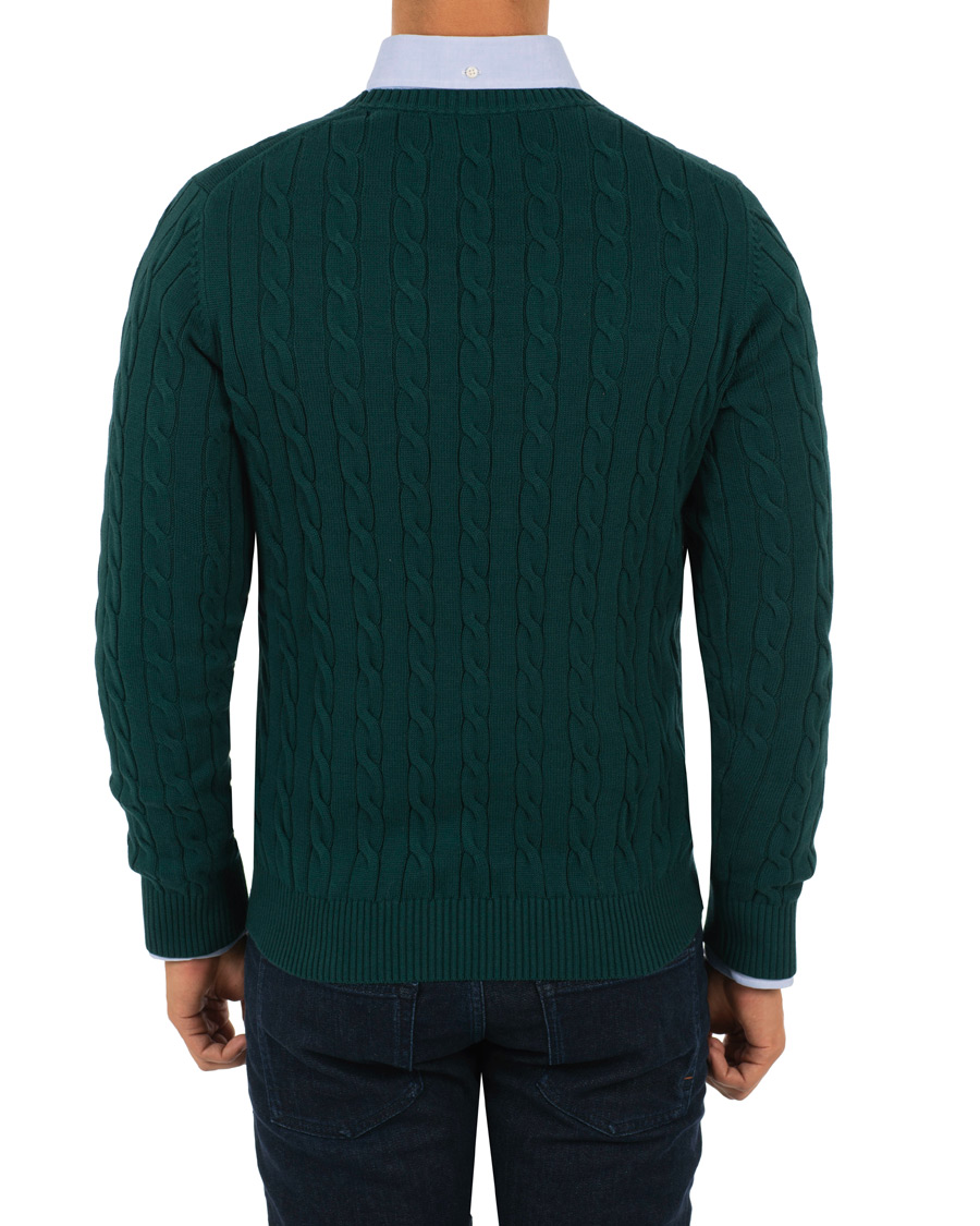 Homme | Pulls Et Tricots | GANT | Cotton Cable Crew Neck Ponderosa Pine