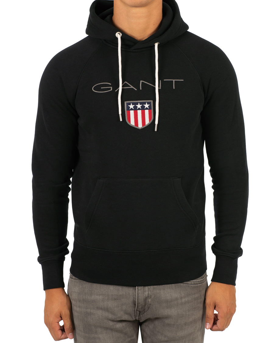 Heren | Truien | GANT | Shield Hoodie Black
