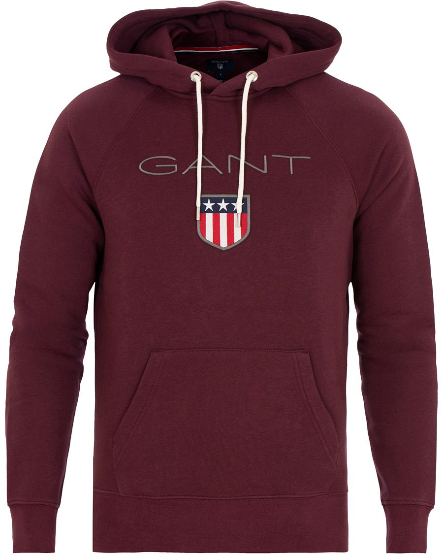 Homme | Pulls Et Tricots | GANT | Shield Hoodie Purple Fig