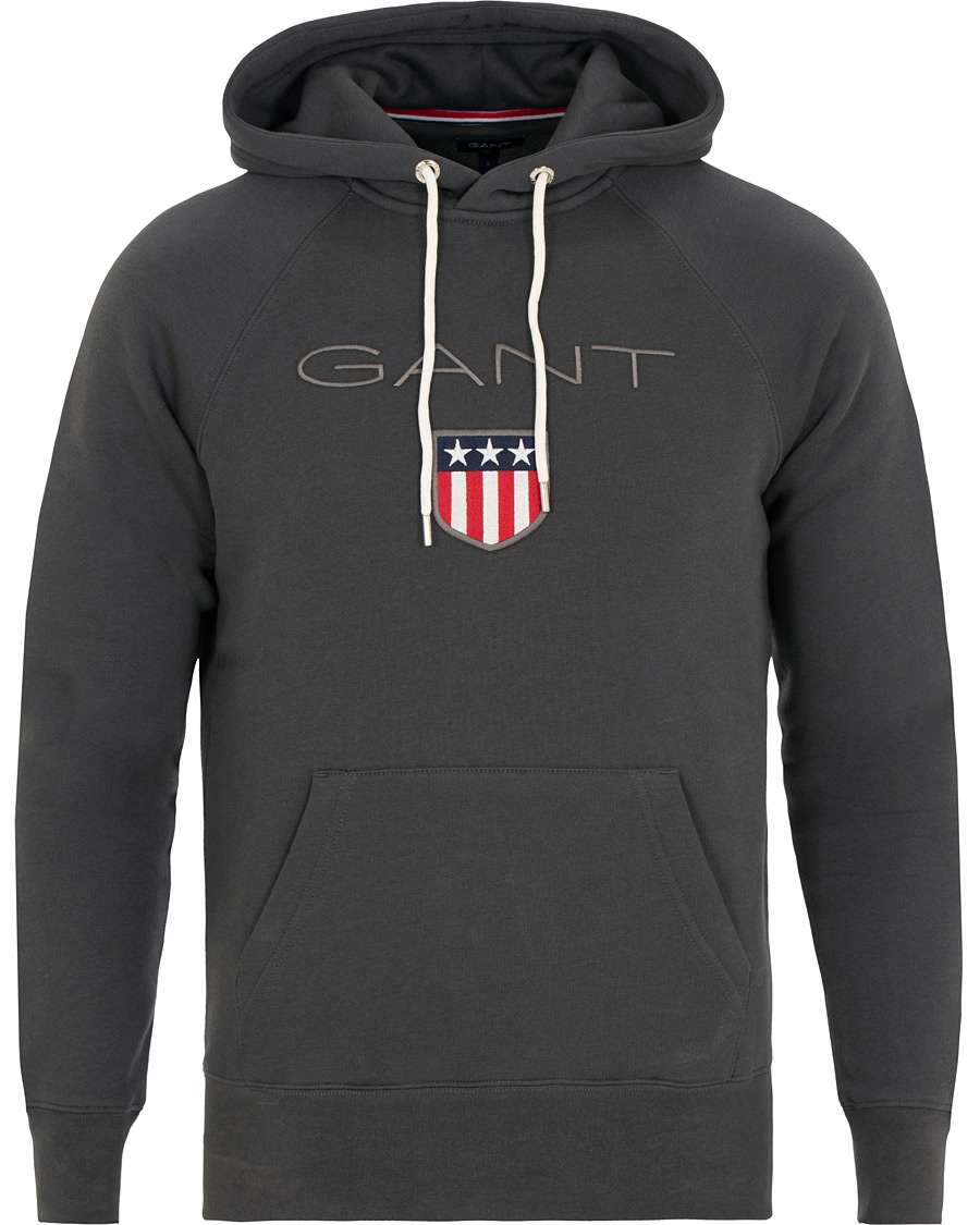 Heren | Truien | GANT | Shield Hoodie Dark Grey
