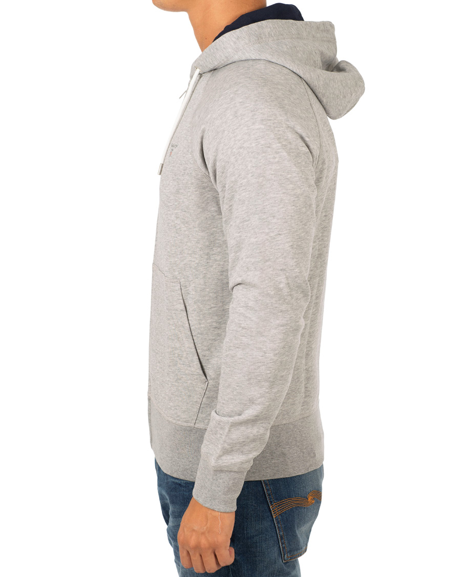 Heren | Truien | GANT | The Original Full Zip Hoodie Grey Melange