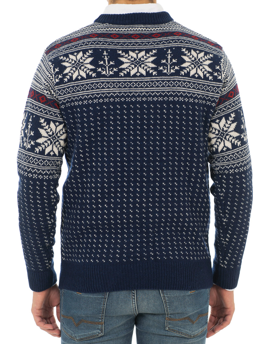 Homme | Pulls Et Tricots | GANT | Holiday FairIsle Crew Neck Evening Blue