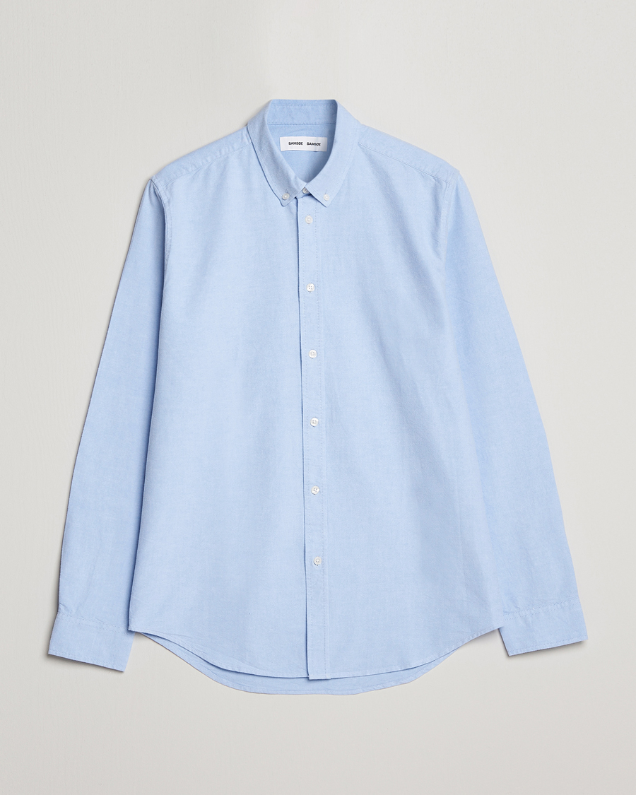 Homme | Chemises | Samsøe Samsøe | Liam Button Down Shirt Light Blue