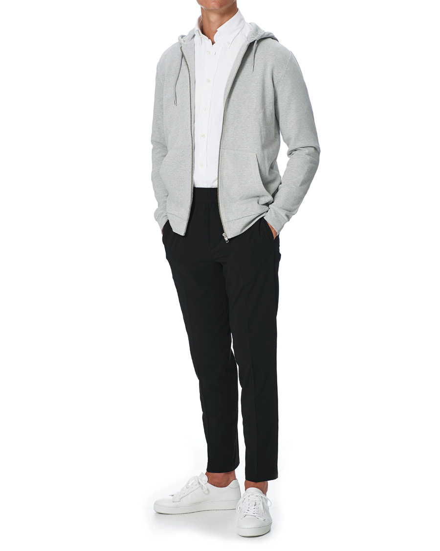 Homme | Pulls Et Tricots | Samsøe Samsøe | Samsøe & Samsøe Enno Full Zip Hoodie Light Grey Melange
