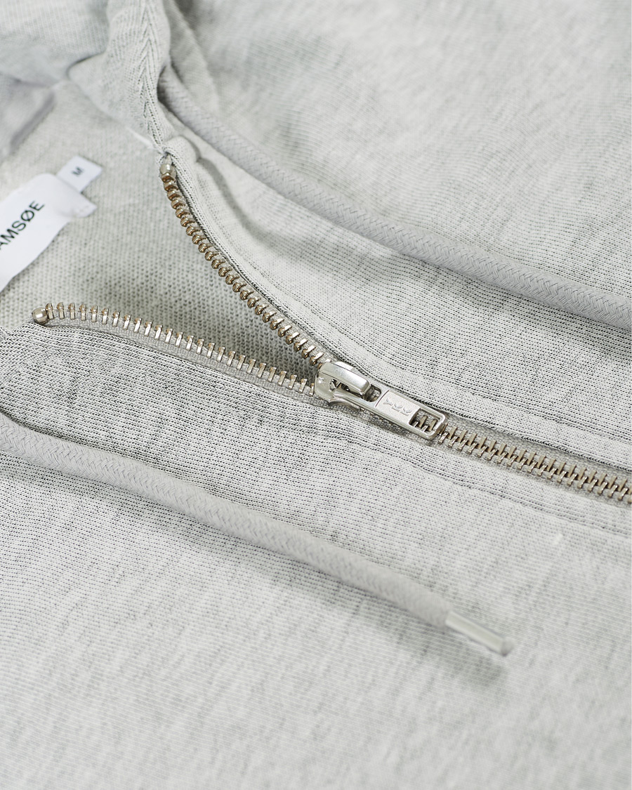 Homme | Pulls Et Tricots | Samsøe Samsøe | Samsøe & Samsøe Enno Full Zip Hoodie Light Grey Melange
