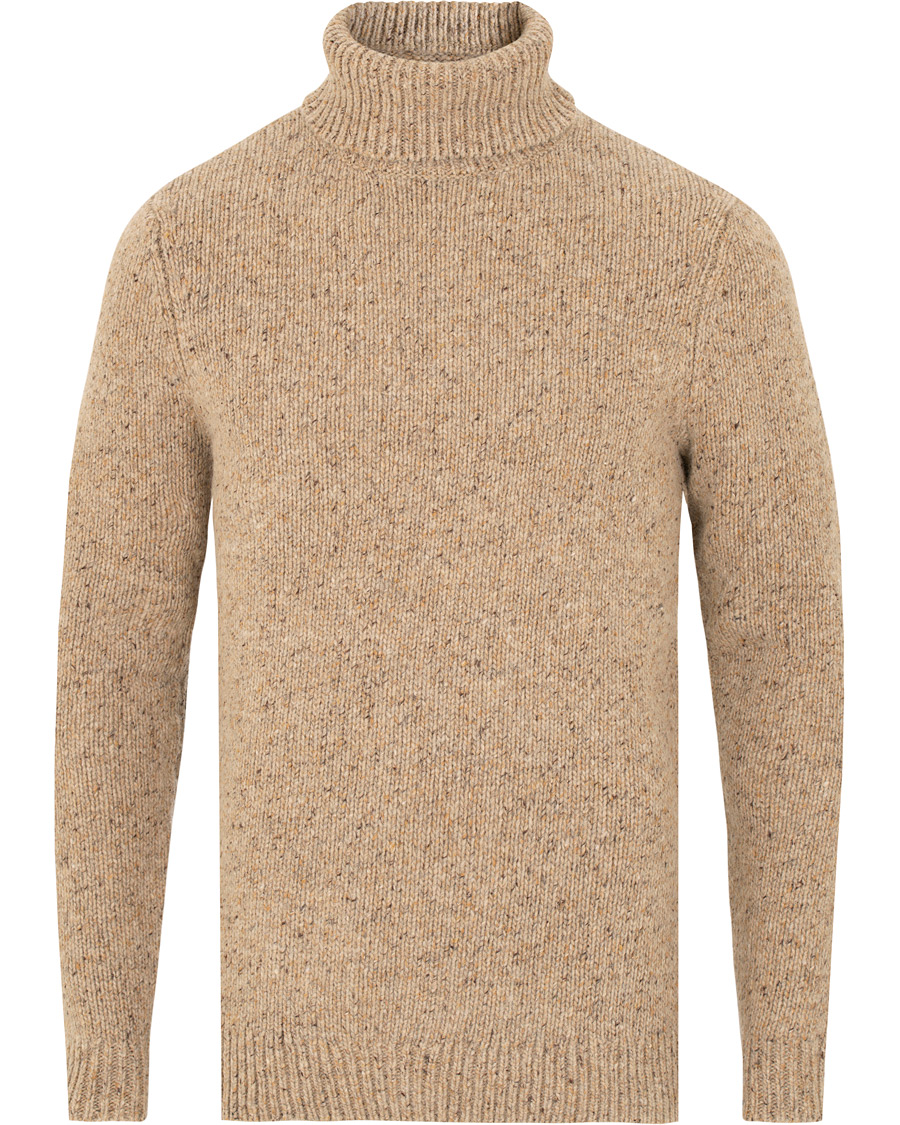 Homme | Pulls Et Tricots | Samsøe Samsøe | Samsøe & Samsøe Nino Wool/Silk Donegal Rollneck Timber Wolf Melange