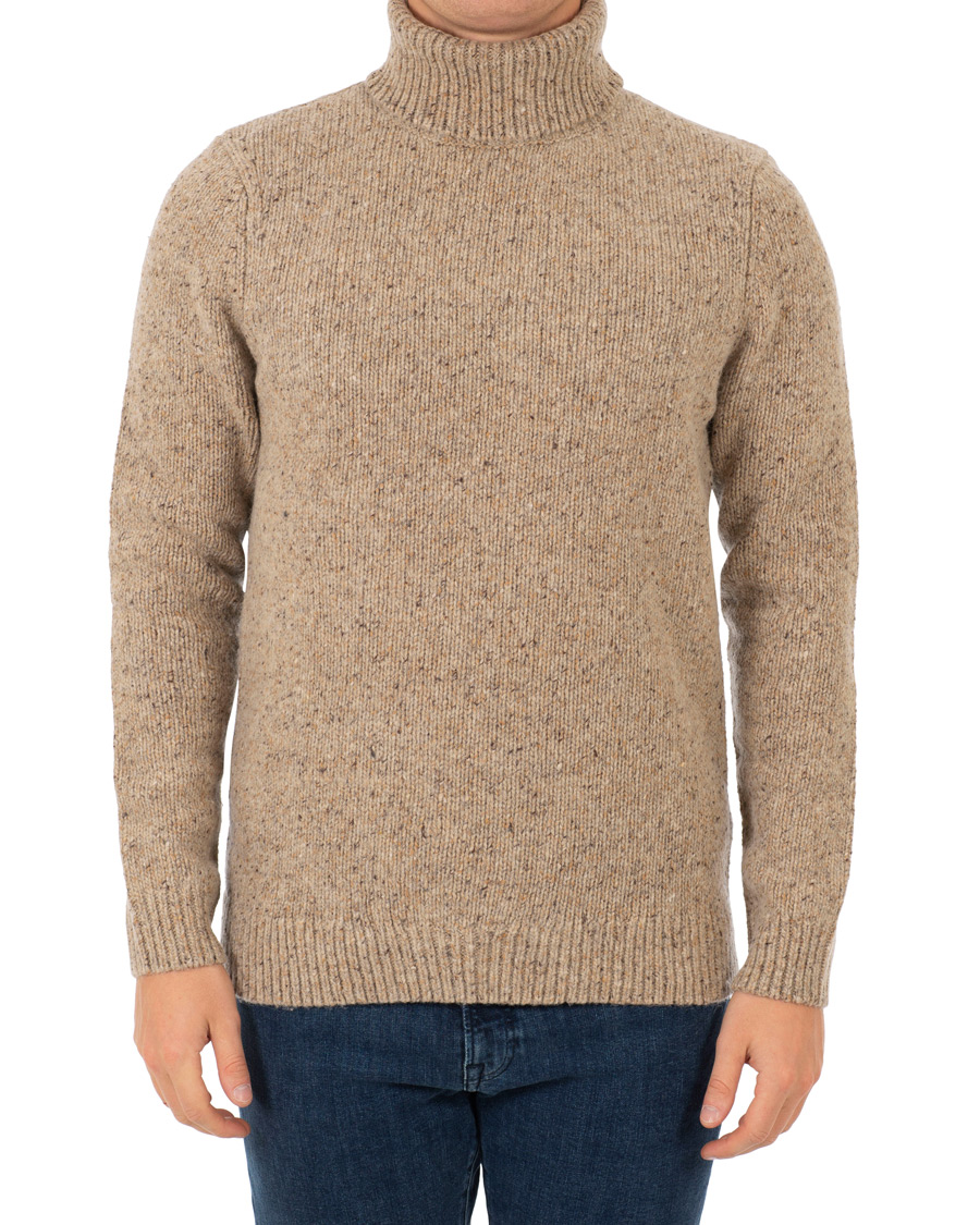 Homme | Pulls Et Tricots | Samsøe Samsøe | Samsøe & Samsøe Nino Wool/Silk Donegal Rollneck Timber Wolf Melange