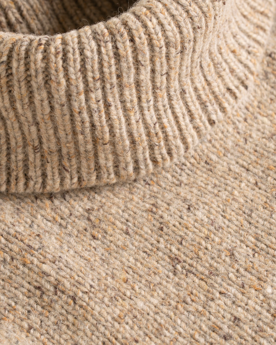 Homme | Pulls Et Tricots | Samsøe Samsøe | Samsøe & Samsøe Nino Wool/Silk Donegal Rollneck Timber Wolf Melange