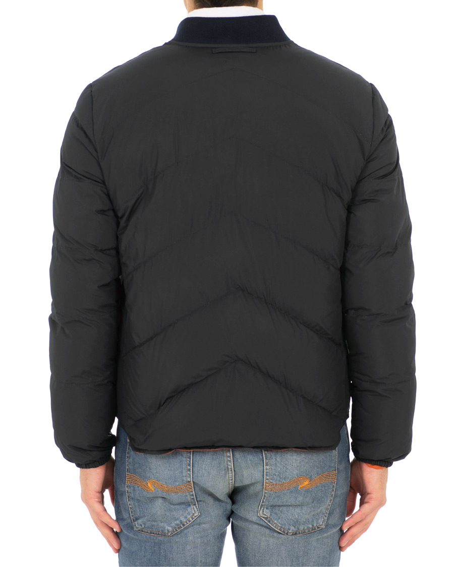 Homme | Manteaux Et Vestes | The Workers Club | Reversible Down Filled Bomber Navy/Orange