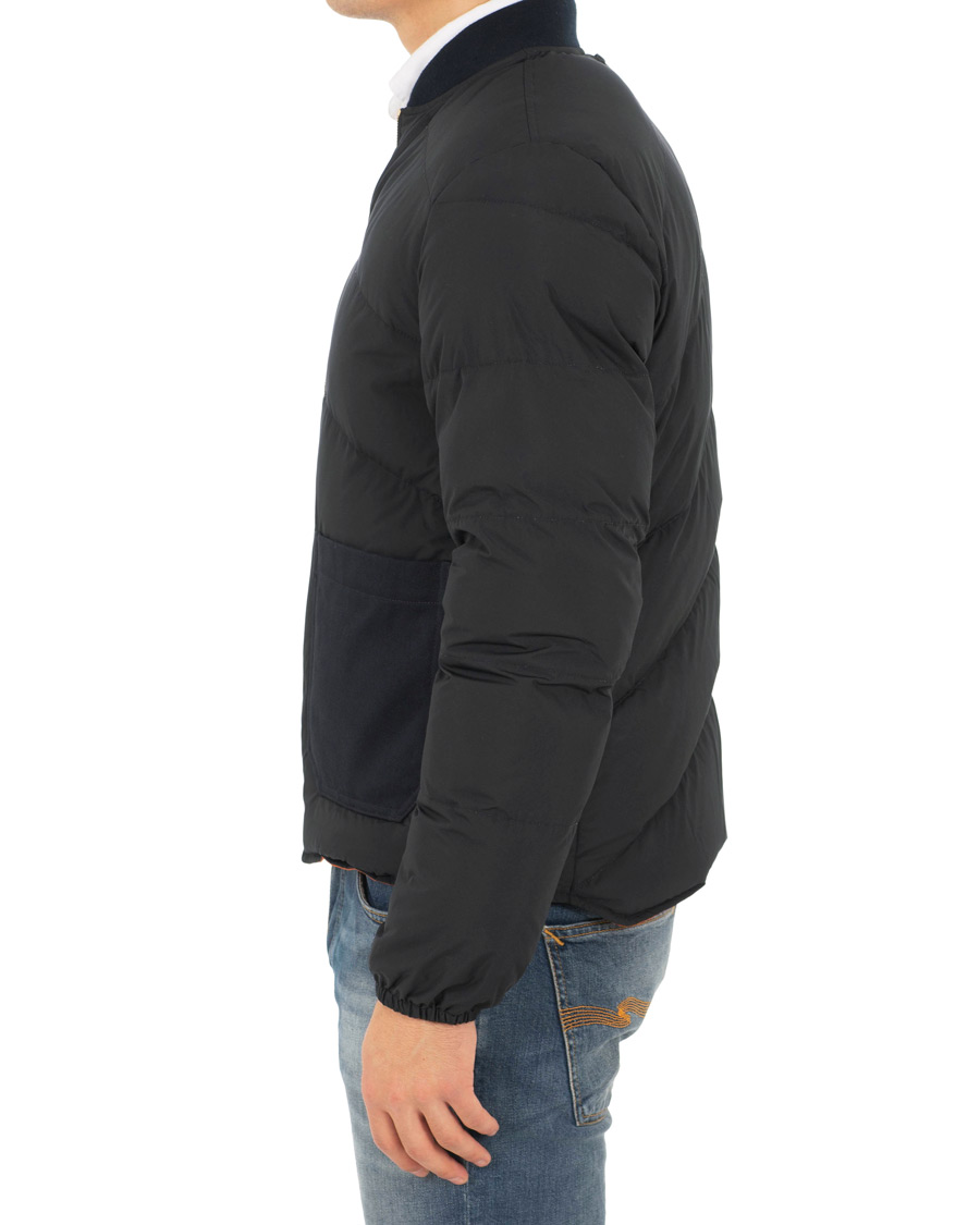 Homme | Manteaux Et Vestes | The Workers Club | Reversible Down Filled Bomber Navy/Orange