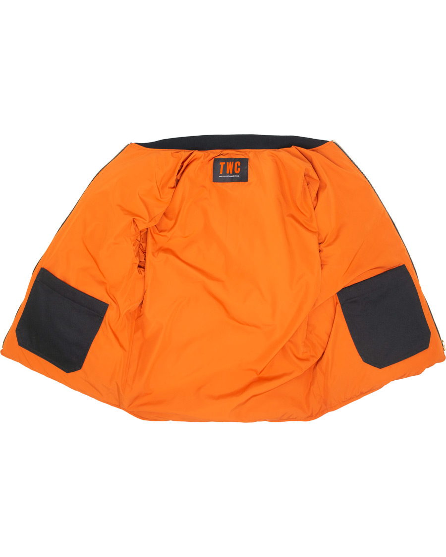 Homme | Manteaux Et Vestes | The Workers Club | Reversible Down Filled Bomber Navy/Orange