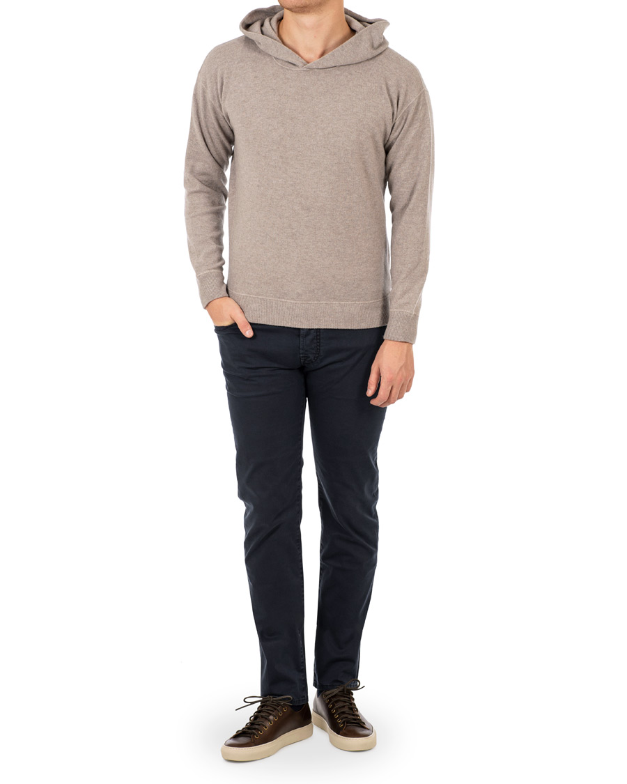 Homme | Pantalons | Jacob Cohën | 5-Pocket Gabardine Trousers Blue
