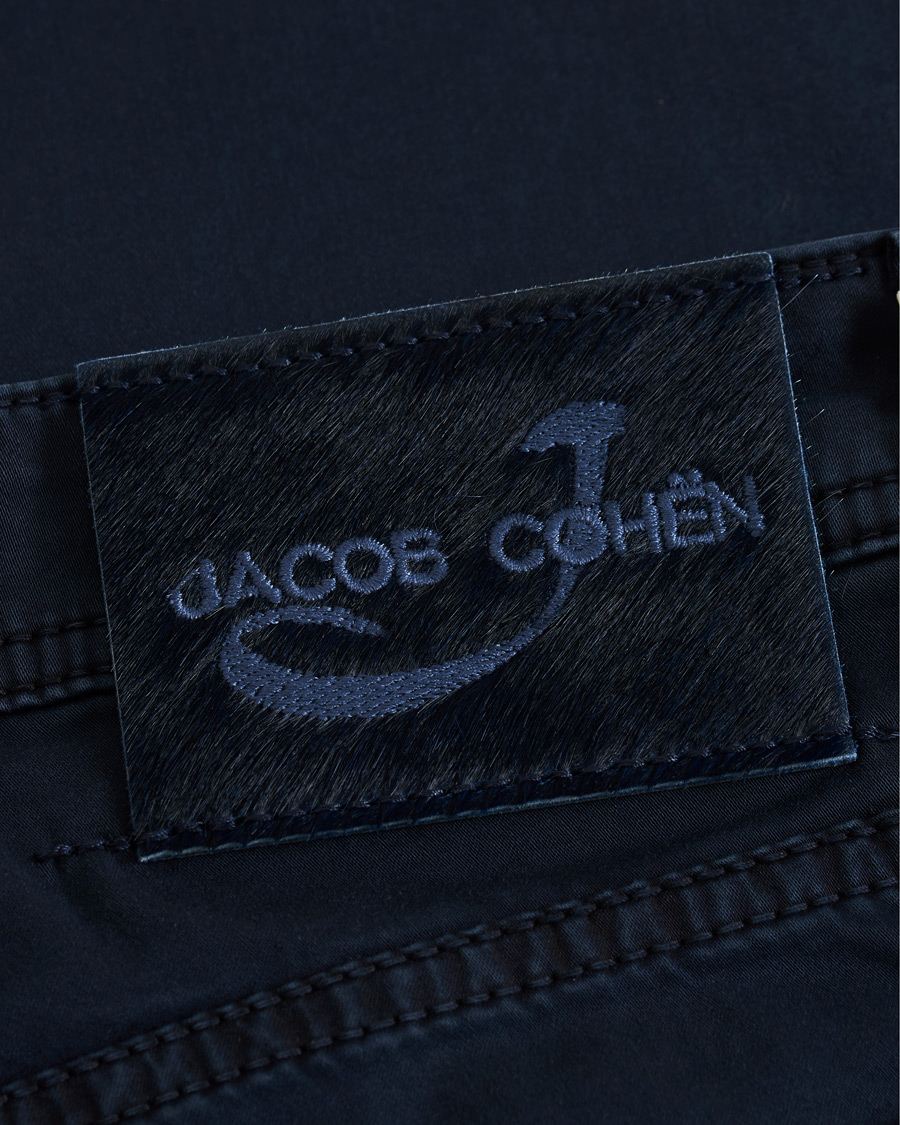 Homme | Pantalons | Jacob Cohën | 5-Pocket Gabardine Trousers Blue