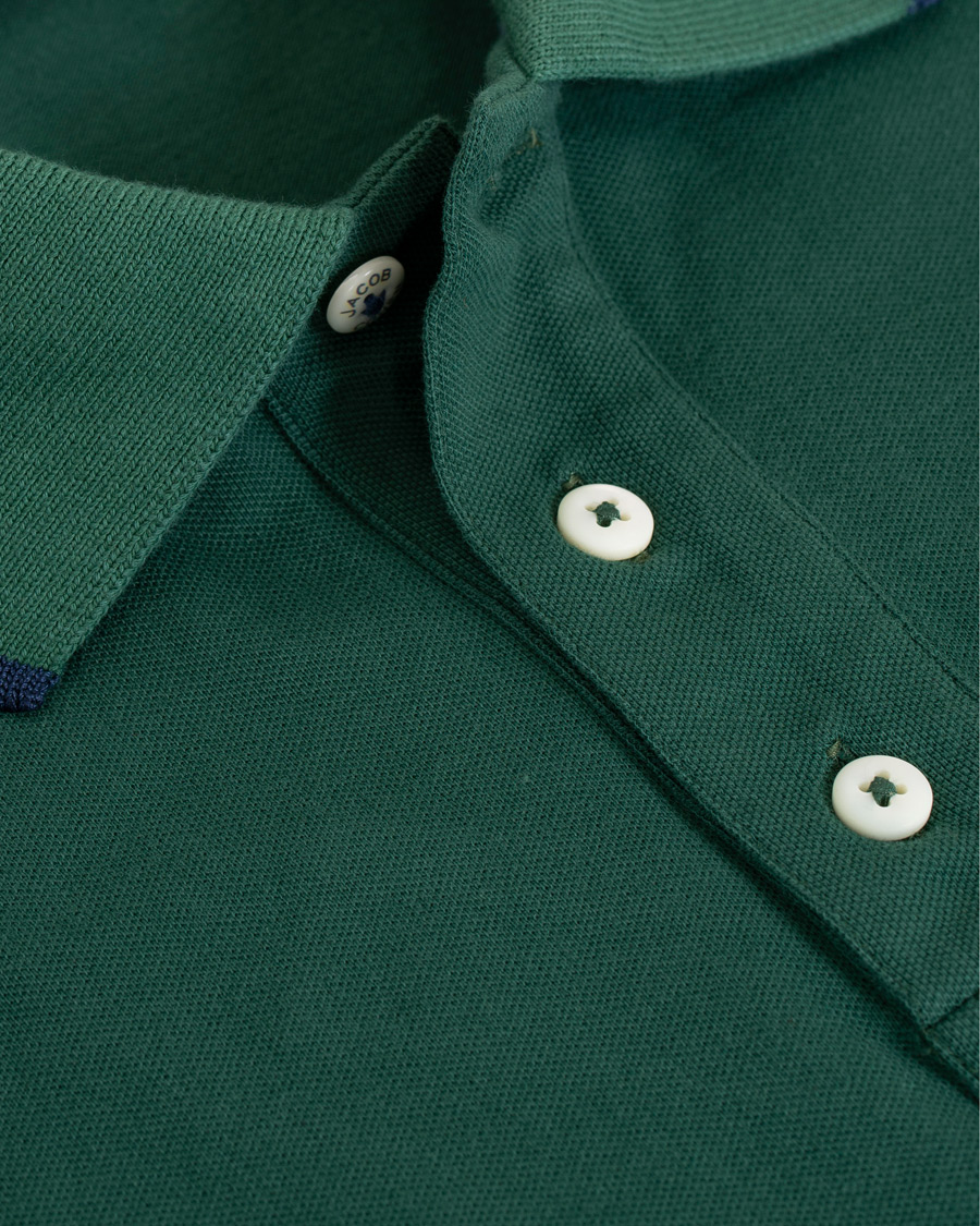 Homme | Polos | Jacob Cohën | Cotton Stretch Polo Green