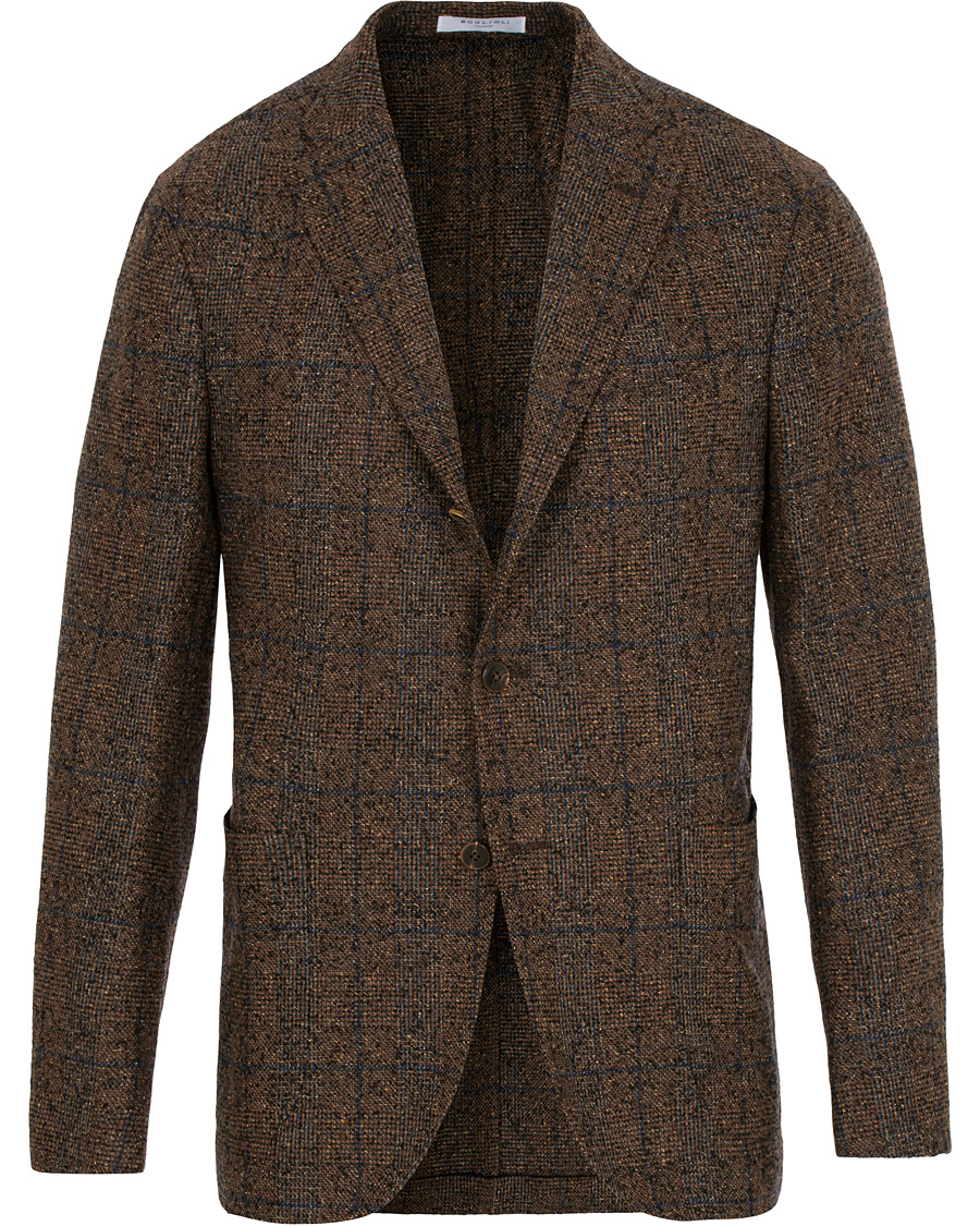 Homme | Blazers | Boglioli | K Jacket Wool Glencheck Blazer Brown